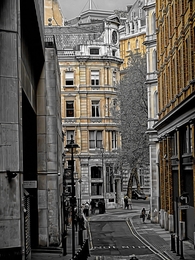 rua de Trafalgar em Londres 