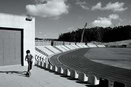 Eu, o estádio e a minha trotinete___ 