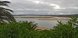 Lagoa de Óbidos em dia cinzento 