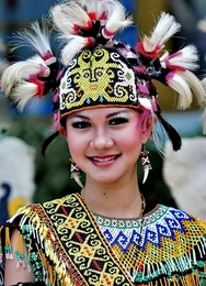 young girl dayak 