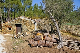 Casa rural preparada para o frio 