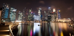 Singapore at night 