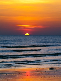 Sunset in The Takisung Beach 