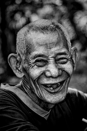 old man laughing 