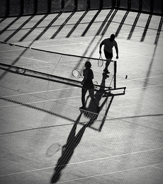 light and shadow in tennis___ 