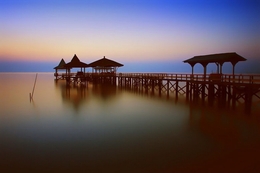 kenjeran beach at 5.30 am 