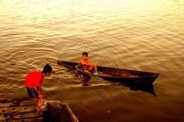 Playing Boat 