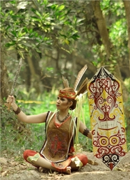Gadis Suku Dayak Kalimantan 