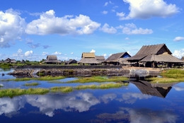 Kampung Pembataan di sampit (Indonesia) 