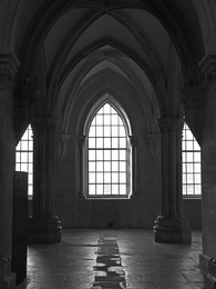 O espírito em luz na abadia 