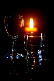 Glass & Candle 