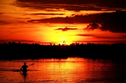 sunset at borneo 