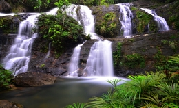 Lingga island waterfall 