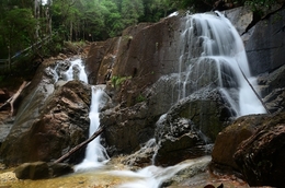 Tande Waterfall Lingga Island 