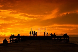 beutiful sunset of AKKARENA BEACH 