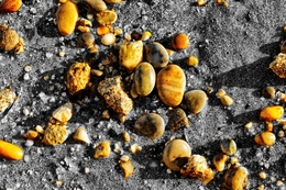Pedras na areia 