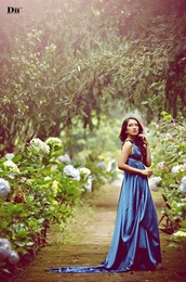 Blue Gown Vintage 