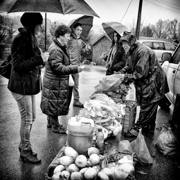 Mercado à chuva 