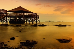 sunset at Pallete beach 