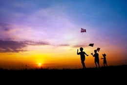 Playing Kite 