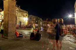 Animação nocturna na Ponte Vecchio 