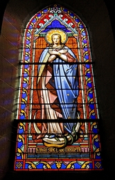 Chatre - Eglise S_ Germain - vitral (4) 