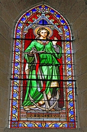 Chatre - Eglise S_ Germain - vitral (5) 