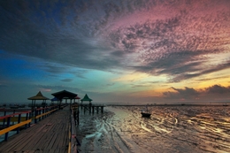 Kenjeran Beach, Surabaya, Indonesia 