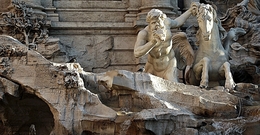 Fontana di Trevi - detalhe 