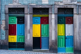 Portas coloridas 