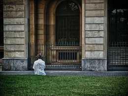 Velho a cores em Barcelona 