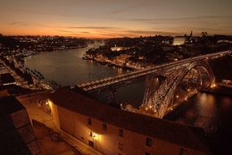 Pôr do sol na cidade (Porto) 