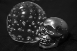 skull and crystal ball 