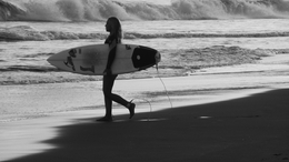 Azorean surfer girl . 