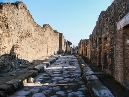Ruinas da cidade de Pompeia. 