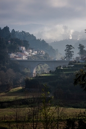 Fim de tarde de inverno em Castelo de Paiva 