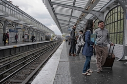 Na estação de comboios - Paris 