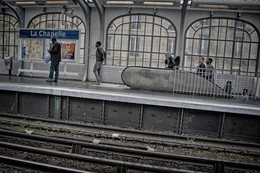 Na estação de comboios - Paris 