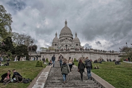 Subindo ao Sacré-Coeur - Paris 