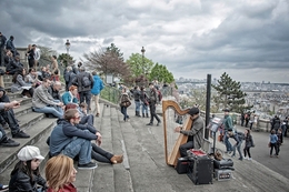 O Harpista do Sacré-Coeur - Paris 