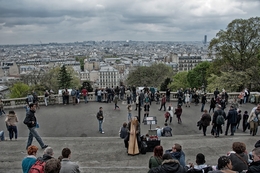 Harpista do Sacré-Coeur - Paris 