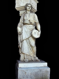 Estátua na casa de Pilatos em Sevilha 