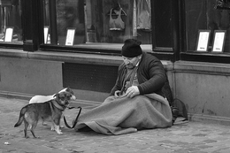 In the streets of Brussels. 