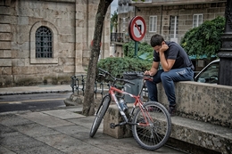 O homem e a bicicleta 