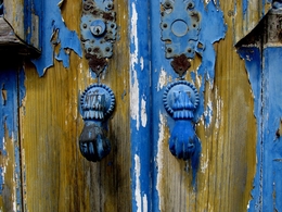 porta azul 
