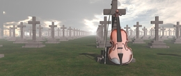 Violin in the Graveyard 