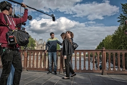 Filmagem em Paris 