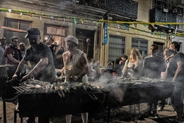 Assando sardinhas - S. João - Porto 