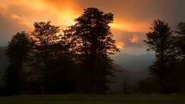 Sunset in Parang Mountains 