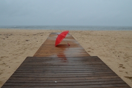 Red umbrella... 